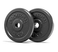 PROIRON Discos Pesas, Ø25mm - Hierro Fundido Placas de Discos Peso para Pesas y Mancuernas 1.25/2.5/5/10kg