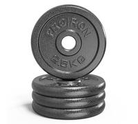 PROIRON Discos Pesas, Ø25mm - Hierro Fundido Placas de Discos Peso para Pesas y Mancuernas 1.25kg 2.5kg 5kg 10kg
