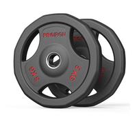 PROIRON Discos Pesas, Orificio Ø30mm - Discos de Pesas de Hierro Fundido Placas de Pesas Recubierta de Goma para Barra o Mancuernas Fitness en Gimnasio Casa, 2 * 5KG