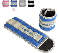 PROIRON Lastres Tobillos Pesas para Piernas Tobilleras 1kg×2 （Azul）con Peso con Diseño Reflectante y Correa Ajustable Pesas Tobillos Pesas para tobillos