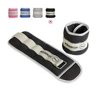 PROIRON Lastres Tobillos Pesas para Piernas Tobilleras 2kg×2 (Negro)con Peso con Diseño Reflectante y Correa Ajustable Pesas Tobillos Pesas para tobillos