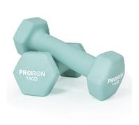 PROIRON Mancuerna de Neopreno Hexagonal, Neoprene Coated Dumbbells 1KG,Non-Slip Dumbbells,Sold in Pairs