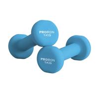 PROIRON Mancuernas de Neopreno -Mancuernas con Revestimiento de Neopreno 2 x 1 kg Azul