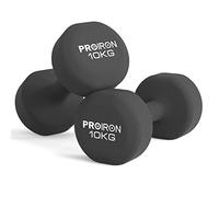 PROIRON Mancuernas de Neopreno -Mancuernas con Revestimiento de Neopreno 2 x 10 kg