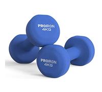 PROIRON Mancuernas de Neopreno -Mancuernas con Revestimiento de Neopreno 2 x 4 kg