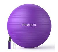 PROIRON Pelota de Pilates 75cm- Fitball Anti-Burst Pelota de Ejercicio, Yoga, Fitness, incluidos Bomba (púrpura)