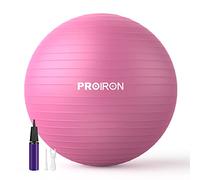 PROIRON Pelota de Pilates 75cm- Fitball Anti-Burst Pelota de Ejercicio,Yoga, Fitness, incluidos Bomba (Rosa)