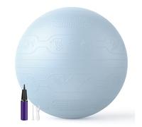 PROIRON, Pelota de Pilates, Fitness, Yoga, Embarazo, Deporte, Fitball con Patrón en Relieve para Ejercicios Gimnasia, 65cm, Anti-pinchazos, Incluye Inflador - Azul Claro