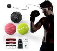 PROIRON Pelota de Reflejo Boxeo, Velocidad de ReaccióN Y CoordinacióN Mano-Ojo Entrenamiento Boxing Reflex Ball Set con Gafas para NiñOs Y Adulto