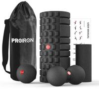 PROIRON Rodillo Masaje Muscular EPP 4 en 1, con Rodillo de Masaje Muscular, Foam Roller Pequeño y Bolas de Masaje en Espuma, Ideales para Ejercicios de Yoga, Pilates, Fitness, Recuperación Muscular