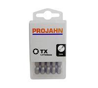 Projahn 2836-10 - Juego de brocas desatornilladoras para tornillos Torx (50 mm de largo, 10 unidades, T40, 1/4")