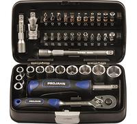 Projahn 394072 - Mini zócalo y el bit-caja 38 piezas de 1/4 de pulgada,