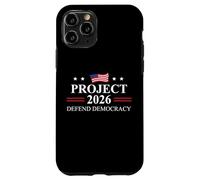 Project 2026 Defend Democracy Protest Sign Fight Oligarchy Carcasa para iPhone 11 Pro