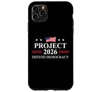 Project 2026 Defend Democracy Protest Sign Fight Oligarchy Carcasa para iPhone 11 Pro Max