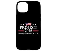 Project 2026 Defend Democracy Protest Sign Fight Oligarchy Carcasa para iPhone 15 Plus