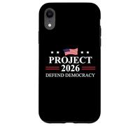 Project 2026 Defend Democracy Protest Sign Fight Oligarchy Carcasa para iPhone XR