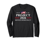 Project 2026 Defend Democracy Protest Sign Fight Oligarchy Manga Larga