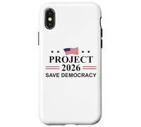 Project 2026 Save Democracy No Kings Protest Fight Oligarchy Carcasa para iPhone X/XS