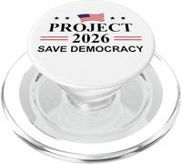 Project 2026 Save Democracy No Kings Protest Fight Oligarchy PopSockets PopGrip para MagSafe