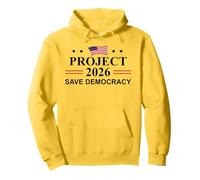 Project 2026 Save Democracy No Kings Protest Fight Oligarchy Sudadera con Capucha