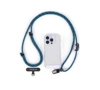 project-cb Colgante Móvil 1, Enganche Móvil Colgar 2, Colgar el Móvil del Cuello, Lanyard Móvil, Cordón para Móvil, Ajustable 80-160cm(Azul Pizarra-B)
