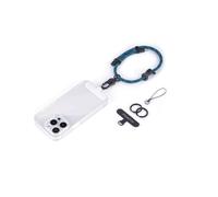 project-cb Correa de Muñeca para Móvil 1,Enganche Móvil Colgar 2,Anillas para Llaveros 2,Accesorios Móvil Colgante,Cadena Movil,Correa Movil,Llavero(Azul Pizarra-B)