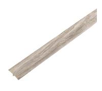 Project DIY® Umbral de barra en T ajustable de PVC autoadhesivo, tira de cubierta de perfil en T de 900 mm x 38 mm | Puentes de altura del suelo de 7 a 21 mm | Duradero para zonas de alto tráfico |