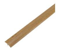 Project DIY® Umbral de barra en T ajustable de PVC autoadhesivo, tira de cubierta de perfil en T de 900 mm x 38 mm, puentes de altura de suelo de 7 a 21 mm, duradera para zonas de alto tráfico, varios