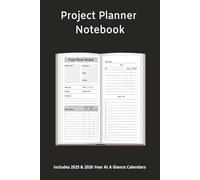 Project Planner Notebook: Organizer for Business Projects | Simplified Workbook for Tasks, Checklist and Planning with a 2-Page Layout | To-Do List and Project Tracker for School or Work