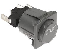 Project Pulsador para lavavajillas S50, P500, P350, P400, T50, T80, S80, gris, símbolo Start, 250 V, conector 1CO plano, 6,3 mm
