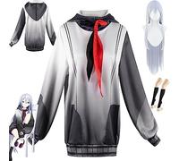 Project Sekai Colorful Stage Yoisaki Kanade Disfraz de cosplay Personaje del juego Akiyama Mizuki Uniforme Conjunto completo Traje de disfraces de Halloween con peluca for mujeres y niñas(2pcs)