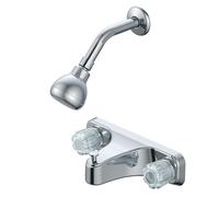 Project Source F2ZZ60CP-LGK1 Válvula de grifo de ducha de bañera de 2 manijas cromada