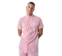 Project X Paris Camisa Cuello Mao Bicolor, Rosa Chicle, M