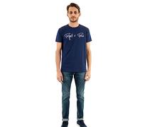 Project X Paris Camiseta Basic Bordado Logo, Bleu Nuit, XS