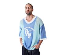 Project X Paris - Camiseta de malla calada, Azul Hielo, XXL