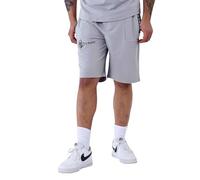 Project X Paris Pantalón Corto Liso con Banda Logo, Gris Claro, M
