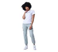 PROJECT X PARIS Pantalones de chándal Color: azul y verde 100% poliéster, para mujer, perfectos para ocio y comodidad, con talla S