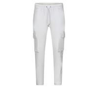 PROJECT X PARIS Pantalones de chándal Color: Blanco 55% Algodón 45% Poliéster Hombre Perfecto para Tiempo Libre y Confort, con Talla S
