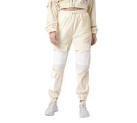 PROJECT X PARIS Pantalones de chándal Color: marfil 100% poliéster para mujer, ideal para ocio y comodidad, con talla L