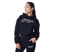 Project X Paris Sudadera con Capucha Bordada, Negro, M