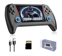 Project X Pro Consola portátil Retro con más de 15000 Juegos y 20 emuladores Consola portátil con Pantalla IPS de 4,3 Pulgadas, Compatible con conexión a TV y Mando Externo,Plug&Play (Negro 64GB)