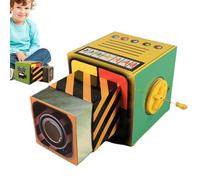 Projector Crafting Kit - Kids Science Optical Imaging Set, Wooden Frame Grip Comfort, Lens Organizer Balance Support, Tool Functional Styling, Supplies for Home School, Experiments, Learning