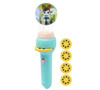 Projector Flashlight for Kids, Cartoon Flashlight with Animal Pattern Projection, Educational and Fun, Portable Design, 5.51x1.97x1.97 in Ideal para fiestas, Easter, and Birthdays