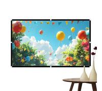 Projector Screen - 16:9 Foldable Portable Theater System, 100-Inch Home Folding | Easy Setup For Movies, Presentations, Office, RV, Backyard, School, Church, Parties, Teacher and Presenter Use