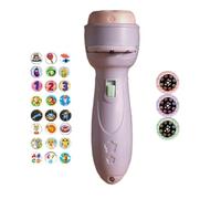 Projector Torch - 11.5cm Linterna Proyector | 24 Patrones Juguete Luz Infantil Cartoon - ABS | Diapositivas Reconocimiento Imagen, Educación Temprana, Ligero | Cuento Noche Viaje Regalo