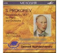 Prokofiev - Concertos Nos. 1, 4, 5 for Piano and Orchestra - Victoria Postnikova, Gennady Rozhdestvensky