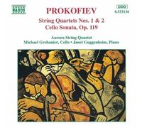 Prokofiev: String Quartets 1 & 2, Cello Sonata by Aurora Qt (1995-01-04)