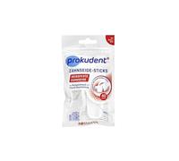 Prokudent Lote de 40 palitos de hilo dental con estuche de viaje con sabor a menta y revestimiento de fluoruro