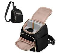 Prokva Bolsa Bandolera Compatible con Cámaras Instantáneas Polaroid Now de 3.ª/2.ª Generación, Flip, Now+ y Go de 2.ª Generación. Estuche Bandolera con Correa Ajustable, Negro