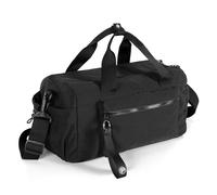 Prokva Bolsa de Gimnasio Pequeña para Mujer, Bolsa de Viaje con Compartimento Impermeable, Bolsa de Fin de Semana para Deportes, Entrenamiento y Fitness, Negro